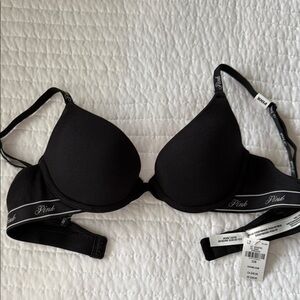 PINK Victoria's Secret Black Push-up Bra